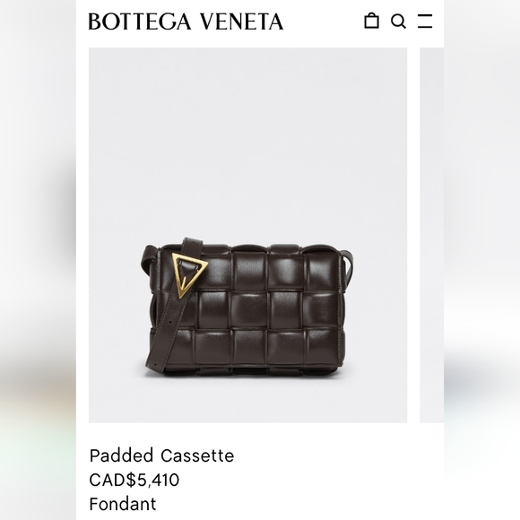 **like new** Bottega Veneta Paddes Cassette Bag (brown color) - Picture 6 of 7